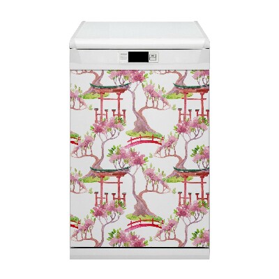 Magnet decorativ pentru mașina de spălat vase Motive japoneze
