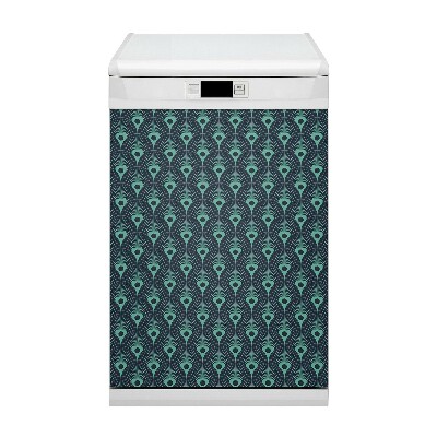 Magnet decorativ pentru mașina de spălat vase Neon albastru