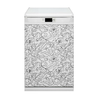 Magnet pentru masina de spalat vase Flori de bujor