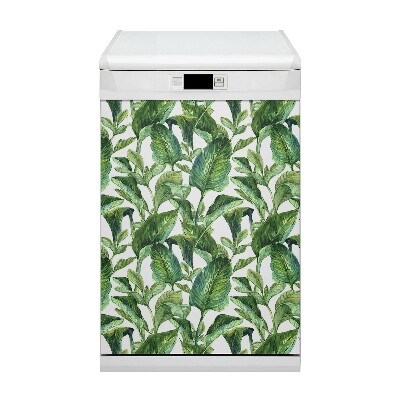 Magnet decorativ pentru mașina de spălat vase Frunze tropicale