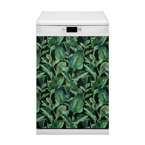 Magnet decorativ pentru mașina de spălat vase Frunze tropicale