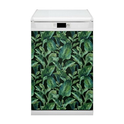 Magnet decorativ pentru mașina de spălat vase Frunze tropicale