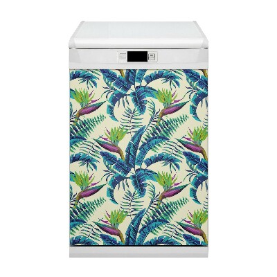 Magnet decorativ pentru mașina de spălat vase Imagine tropicală
