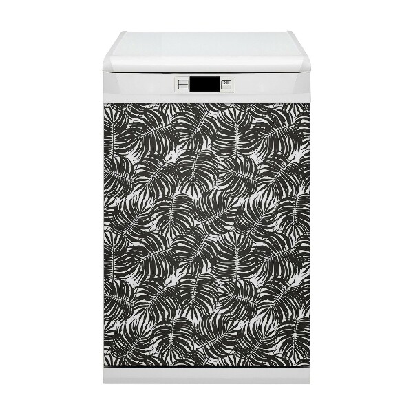 Magnet decorativ pentru mașina de spălat vase Frunze negre