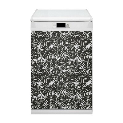 Magnet decorativ pentru mașina de spălat vase Frunze negre