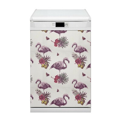 Magnet pentru masina de spalat vase Flamingo & Hibiscus