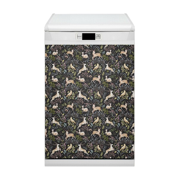 Magnet decorativ pentru mașina de spălat vase Animale de pădure