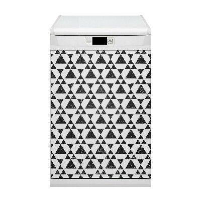 Magnet decorativ pentru mașina de spălat vase Triunghiuri negre