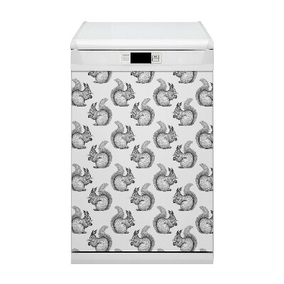 Magnet decorativ pentru mașina de spălat vase Model de veveriță