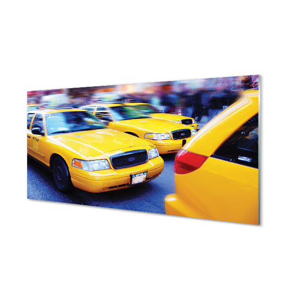 Tablouri acrilice taxi galben Oraș