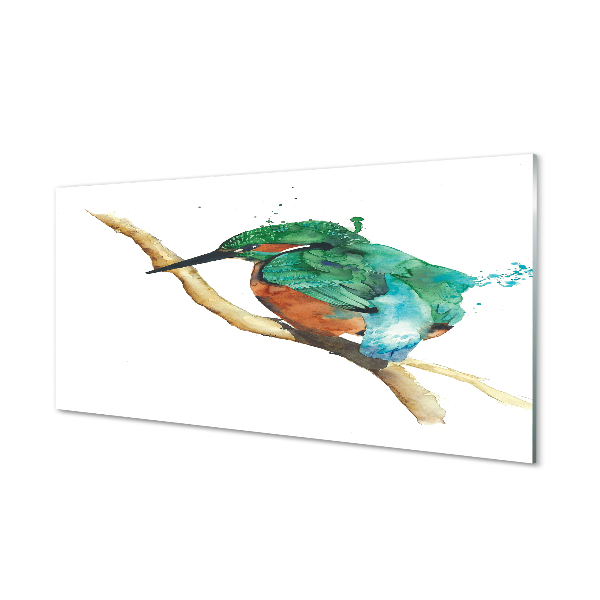 Tablouri acrilice papagal pictat colorat