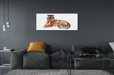 Tablouri acrilice tigru pictat