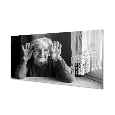 Tablouri acrilice femeie bătrână