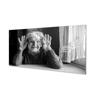 Tablouri acrilice femeie bătrână