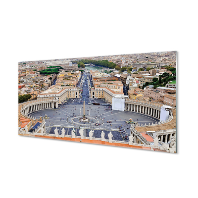 Tablouri acrilice Roma Vatican panoramă pătrat