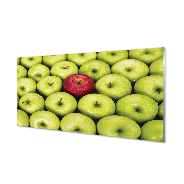 Tablouri acrilice mere verzi și roșii