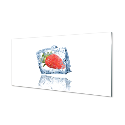 Tablouri acrilice cub de gheață căpșuni