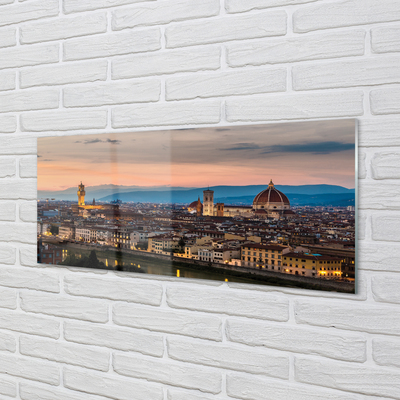 Tablouri acrilice munți catedrală Italia Panorama