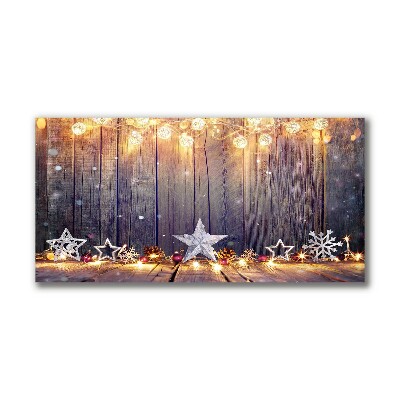 Tablou pe panza canvas Lumină de Crăciun Ornamente de Crăciun