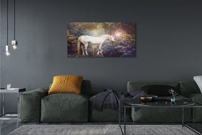 Tablouri canvas Unicorn în pădure
