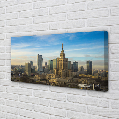 Tablouri canvas Panorama de zgârie-nori Varșovia