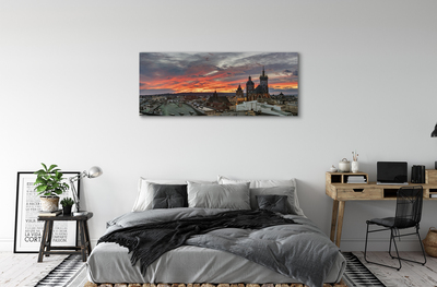Tablouri canvas Cracovia Sunset Panorama