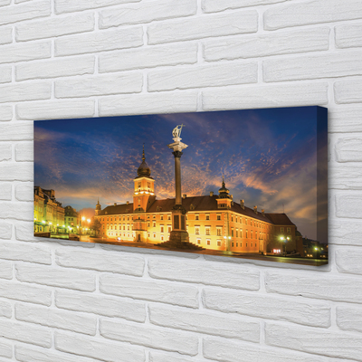 Tablouri canvas Varșovia Old Town apus de soare