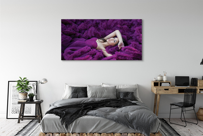 Tablouri canvas Femeie violet