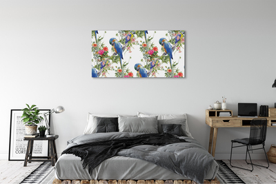 Tablouri canvas Păsări pe o ramură cu flori