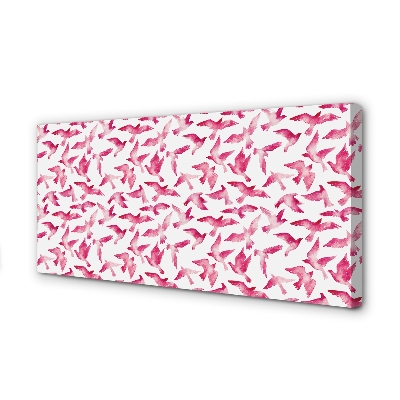 Tablouri canvas păsări roz