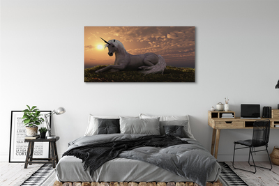 Tablouri canvas apus de soare de munte Unicorn