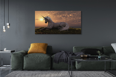 Tablouri canvas apus de soare de munte Unicorn