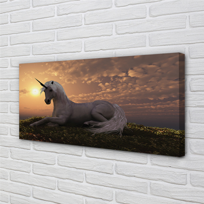 Tablouri canvas apus de soare de munte Unicorn