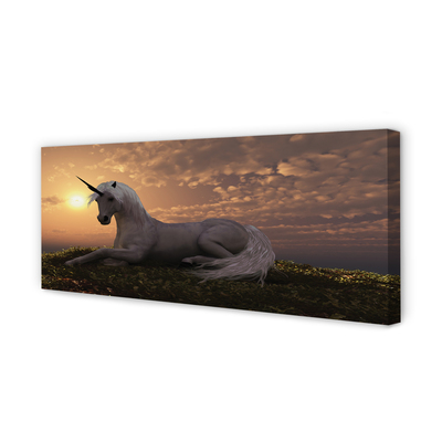 Tablouri canvas apus de soare de munte Unicorn