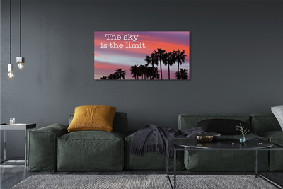 Tablouri canvas Palm apus de soare