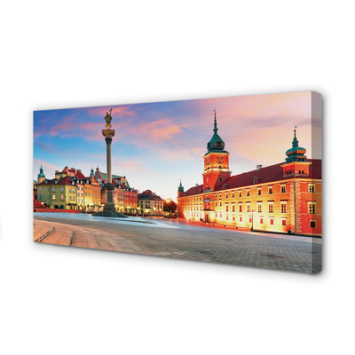 Tablouri canvas Sunrise Varșovia oraș vechi