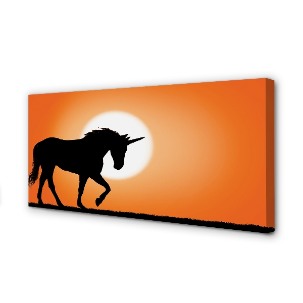 Tablouri canvas Sunset Unicorn