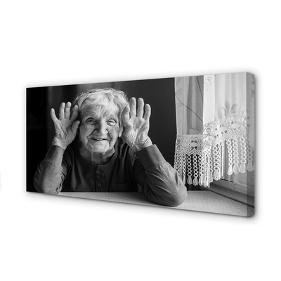 Tablouri canvas femeie bătrână