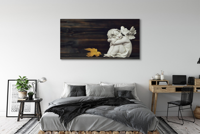 Tablouri canvas Dormit înger frunze bord