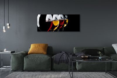 Tablouri canvas Ochelari de fond negru