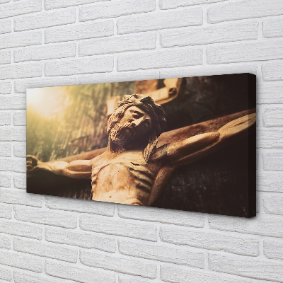 Tablouri canvas Isus din lemn