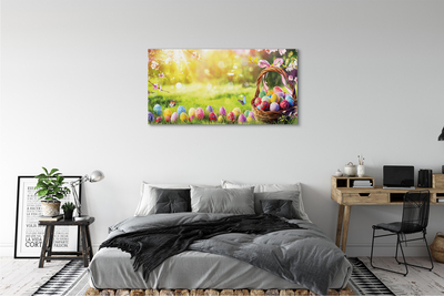 Tablouri canvas Coș de flori de ou luncă