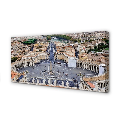 Tablouri canvas Roma Vatican panoramă pătrat
