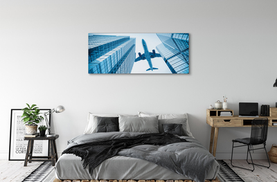 Tablouri canvas Clădiri cer avion