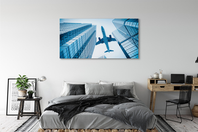 Tablouri canvas Clădiri cer avion