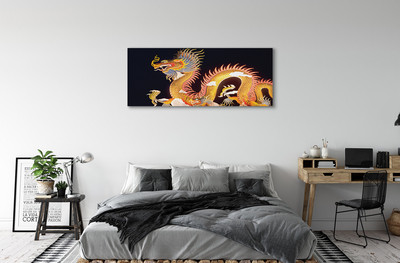 Tablouri canvas Aur japoneză Dragon