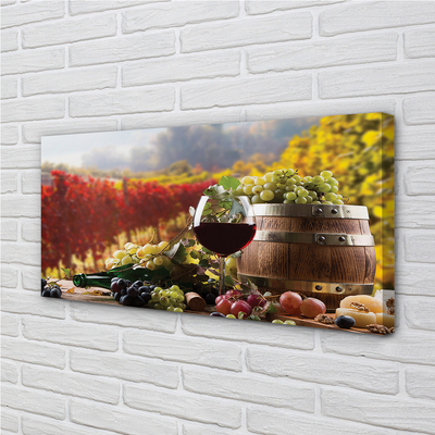 Tablouri canvas sticlă de vin de toamnă