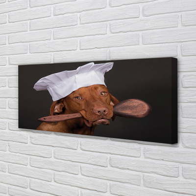 Tablouri canvas câine bucătar