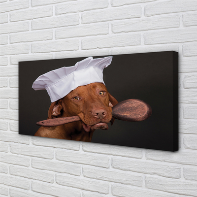 Tablouri canvas câine bucătar