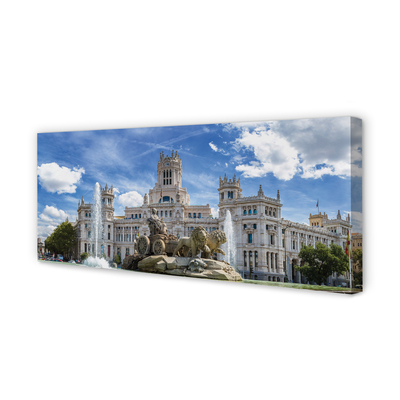 Tablouri canvas Spania Fountain Palace Madrid